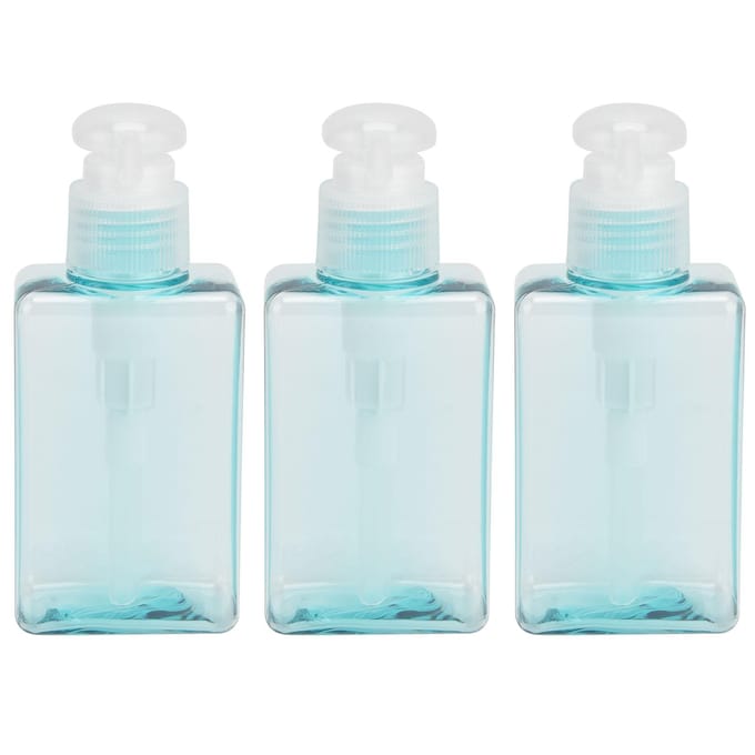 3 STUKS 100ml Pompfles Plastic Lege Zeepdispenser Shampoo Body Wash Lotion Container voor Reizen white