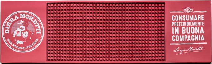 Birra Moretti - Barmat Rubber Origineel - 50cm x 15cm