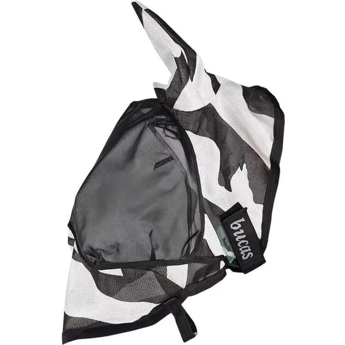 Zebra vliegenmasker voor paard Bucas Buzz-off