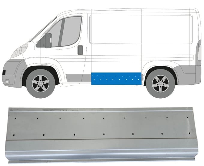 Plaatwerkdeel zijpaneel voor Peugeot Boxer 2006-2026 / Links