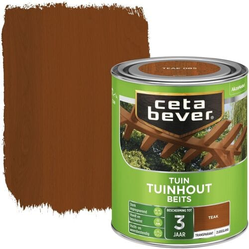 Cetabever - Tuinbeits Tuinhout Transparant - Teak - 750 Ml