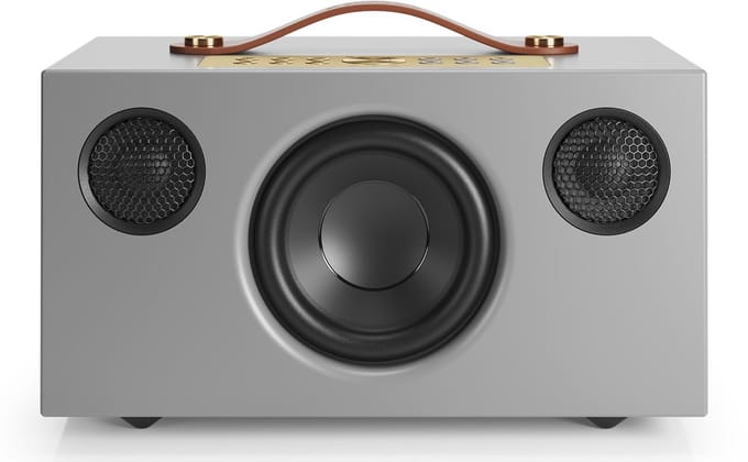 Audio Pro C5 MkII Smart Multiroom Actieve Luidspreker – 50W Vermogen – 4” Woofer & Textieldome Tweeters – Bluetooth, AirPlay 2 & Google Cast – Grijs