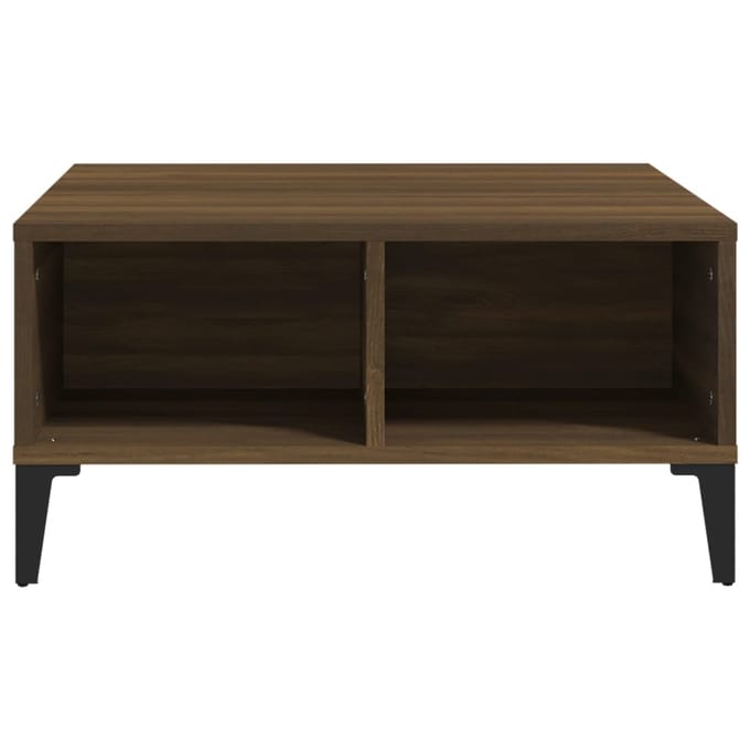 vidaXL - Salontafel - 60x60x30 - cm - spaanplaat - bruin - eikenkleur
