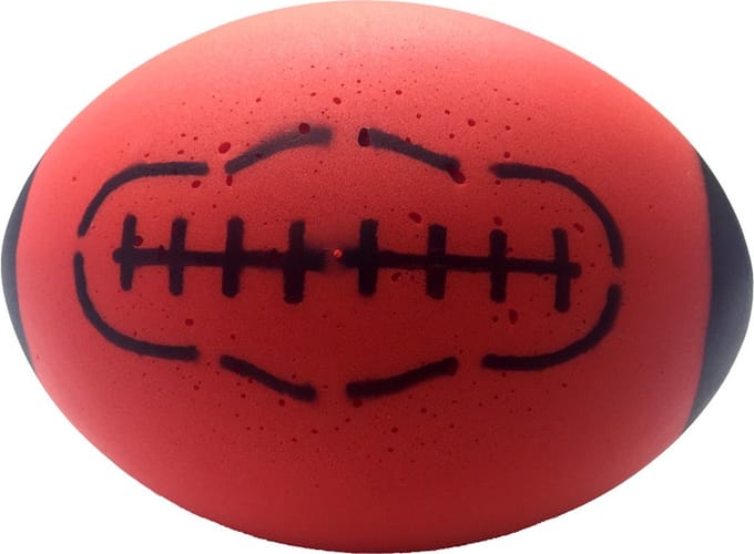 Foam rugby bal rood 24,5*18 cm.