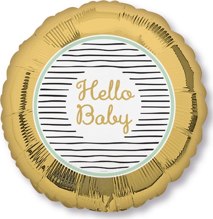 Folieballon Hello Baby, Speelgoed ballon, 1 stuk