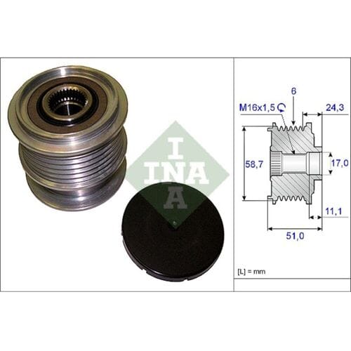 Schaeffler Ina Generator vrijloop INA 535 0200 10