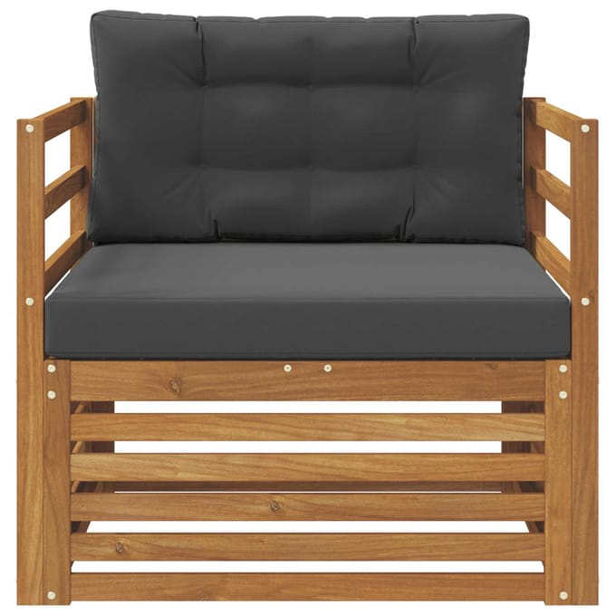 vidaXL - Buitensofa - Massief - Acacia - Hout - en - Polyester