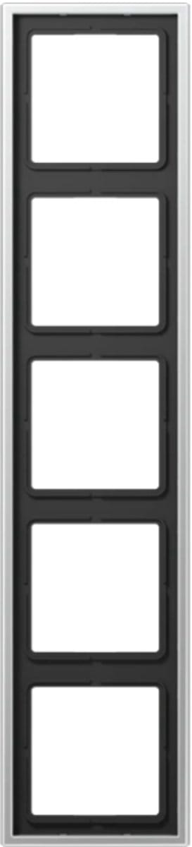 Jung Aluminium/Staal/Chroom Afdekraam Schakelmateriaal - AL2985 - E2GM6
