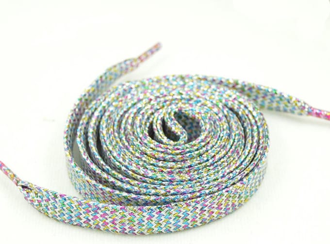 DW4Trading Sneaker Schoenveters Kleurrijk Zilver - 100 cm - 1 Paar