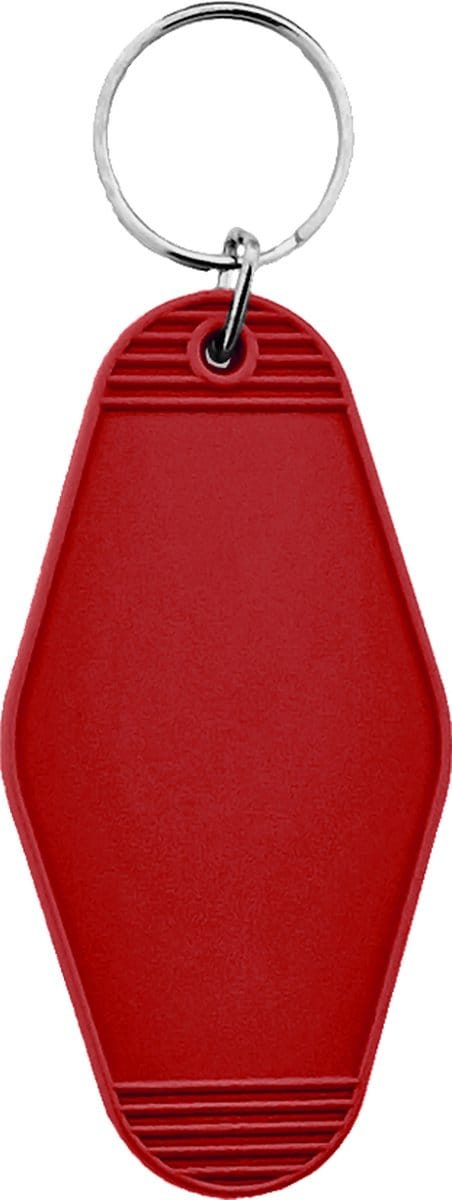 CombiCraft Blanco Hunter hotel sleutelhanger 45x88mm rood - 5 stuks