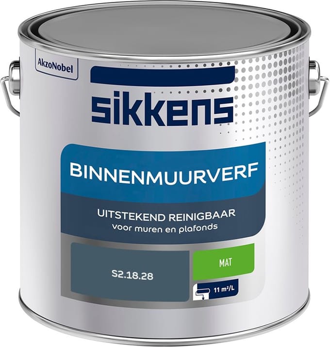 Sikkens - Binnenmuurverf Mat - S2.18.28 - Mengverf - 2,5 L