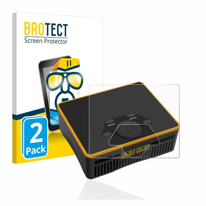 BROTECT - Screenprotector voor Junsi iCharger DX6 - Folie Beschermfolie transparant 2 Stuks
