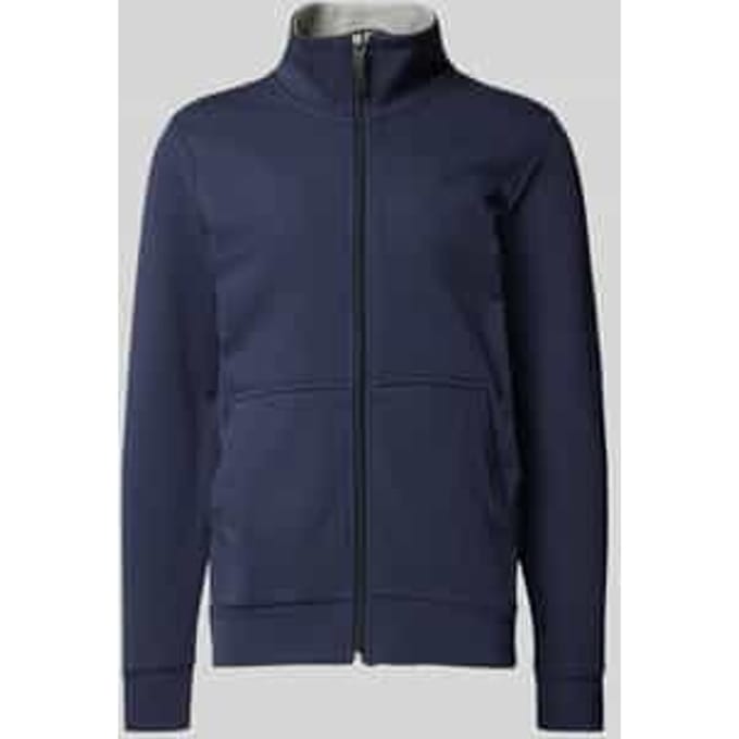 Tom Tailor - Sweatjack met opstaande kraag - Maat L - sky captain blue