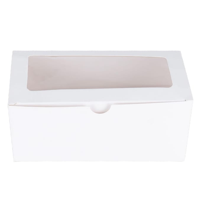2 Gaats Cupcake Doos 25 STUKS Pak Cup Cake Raam Gezicht Dozen Display Muffin Bruiloft white