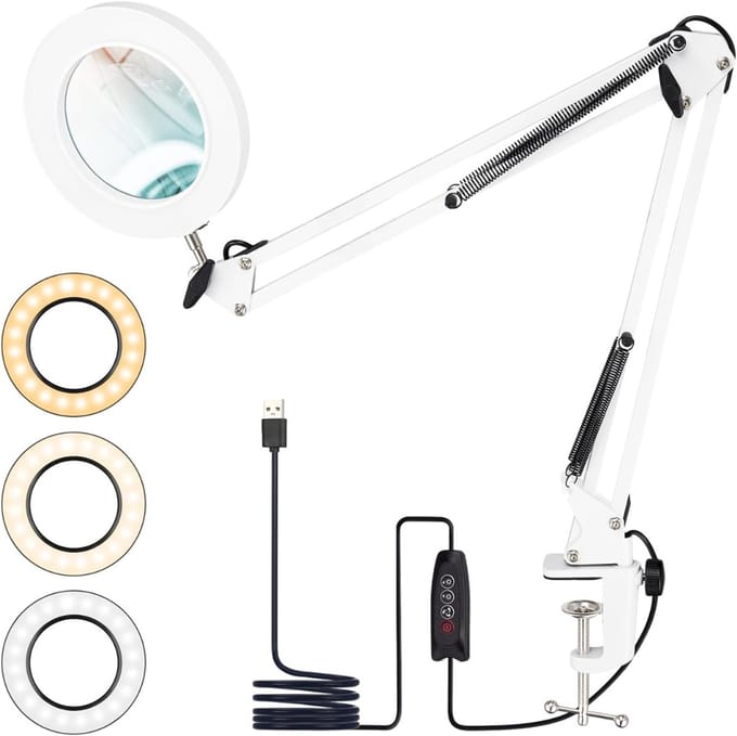 Loeplamp met Standaard - Lamp met Led Verlichting