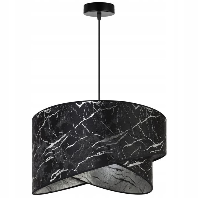 Light-Home Werona – Hanglamp – Hoogte verstelbaar – E27 fitting – Zwart met zilver