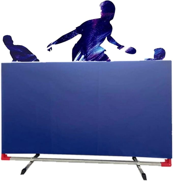 Tafeltennis Hek - Sport Afscheiding - Wedstrijd Training - Zware Kwaliteit - 140cm Breed - Blauw