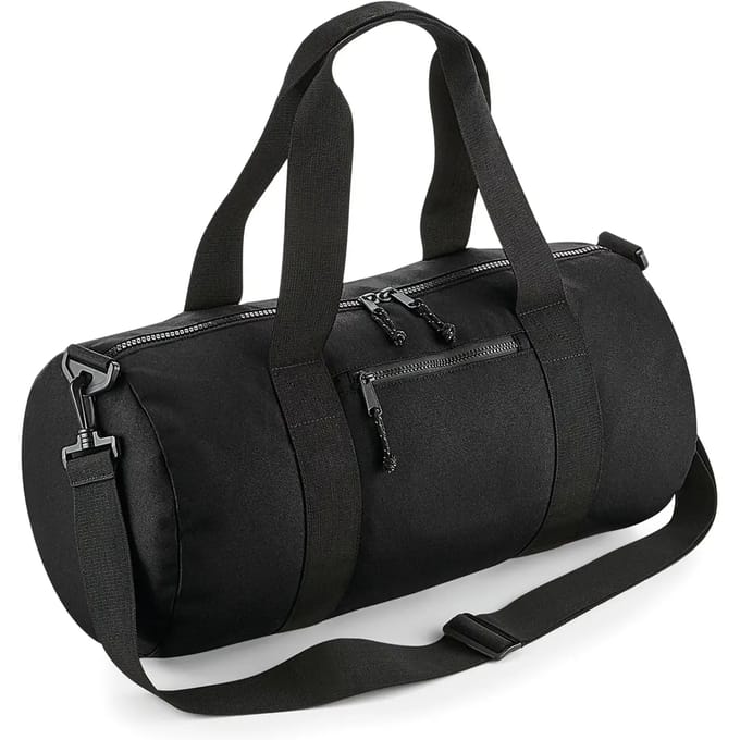 BagBase Recycled Barrel Bag BG284 - Black - 50 x 25 x 25 cm