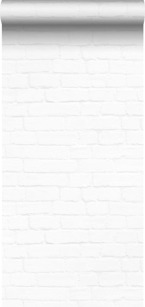Origin Wallcoverings behang bakstenen mat wit - 347486 - 53 cm x 10,05 m