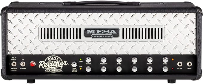 Mesa Boogie 90s Dual Rectifier Standard Black Bronco - Buizenversterker top voor elektrische gitaar