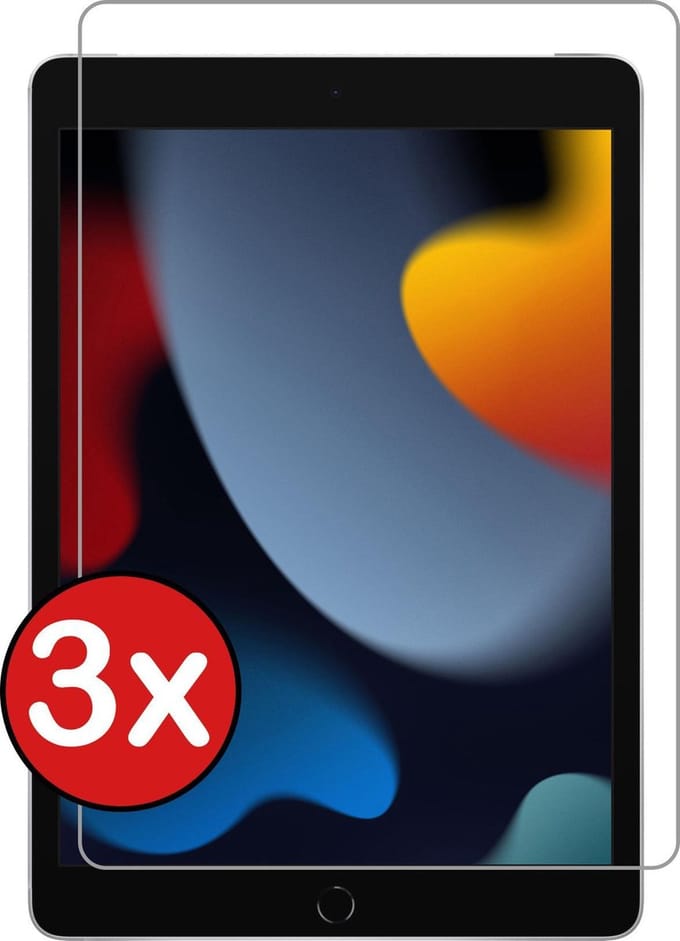 Screenprotector Geschikt voor iPad 9 Screenprotector Tempered Glass Screen Protector Gehard Glas - Screenprotector Geschikt voor iPad 9 Screenprotector Glas - 3 PACK
