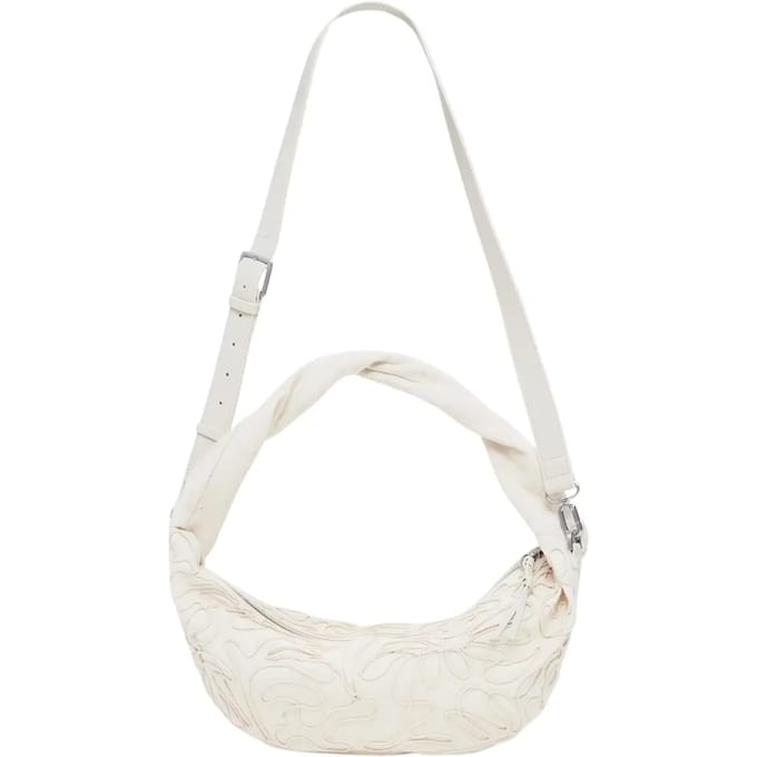 Desigual handtas schoudertas Edelina Munster Shoulder Bag Linen White crème
