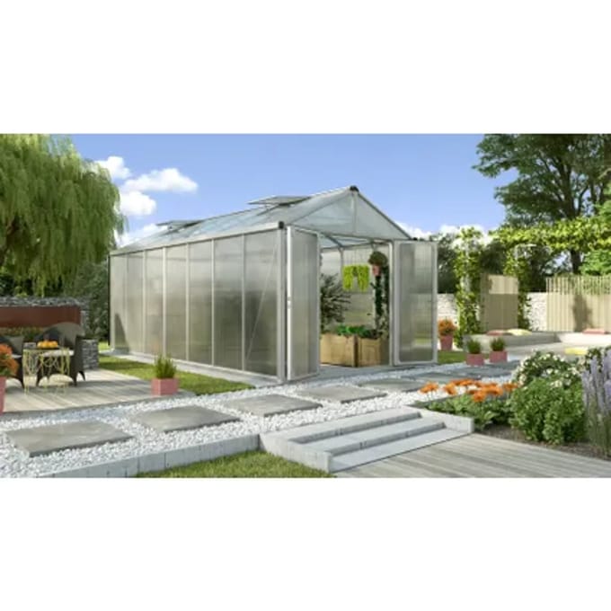 Vitavia Tuinkas Zeus Comfort 13800 - Polycarbonaat 10mm - Aluminium - 258x540x250cm