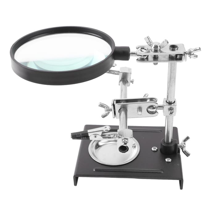 Vergrootglas Soldeerstation Desktop Lassen Reparatie met Hulpklemstandaard voor PCB Mobiel