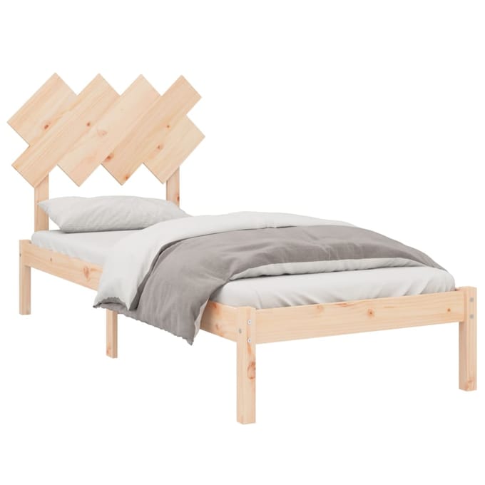 vidaXL - Bedframe - massief - hout - 90x200 - cm