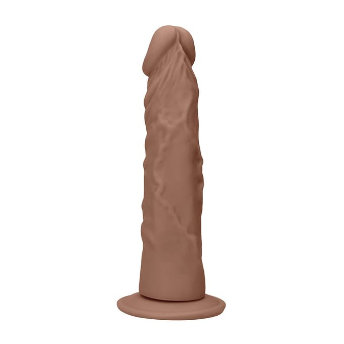 Realistische Dildo zonder ballen 27 cm - Bruin
