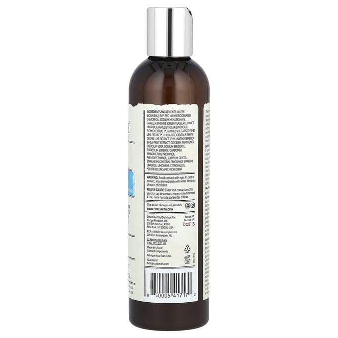 Curlsmith, Gelée Flexi Hydro Style, pour cheveux bouclés et ondulés, 8 fl oz (237ml) white