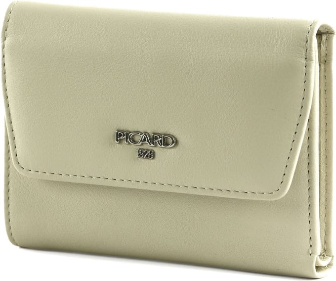 PICARD Leren Portemonnee Bingo Flap Wallet Cream Crème