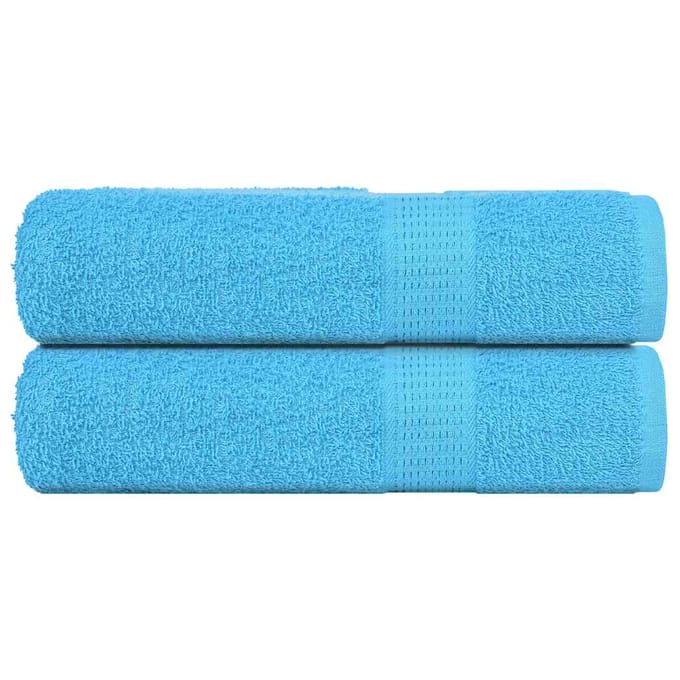 vidaXL - Handdoeken - FROGN - 2 - st - 50x100 - cm - 360 - g/m² - turquoise