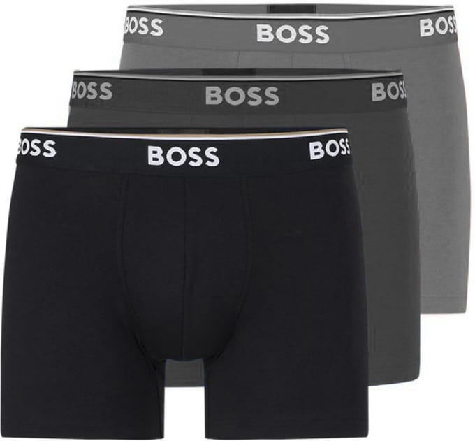 Boxershort met logo in band in een set van 3 stuks, model 'Power'