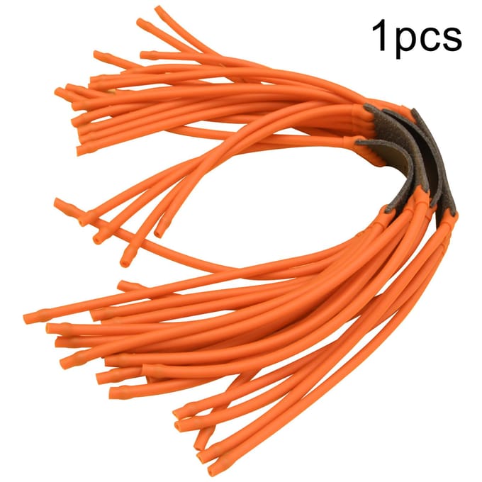 Sling Rod Elastiek Vervanging Buisvormig Elastisch Bungee voor Gaming Verlengd Verdikt 5 Strengen 18cm Oranje gray