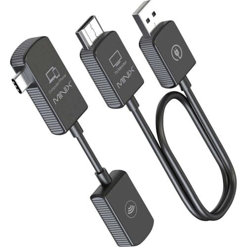 MINIX C1 Wireless Transmitter en Receiver | Plug & Play USB-C-HDMI | Draadloze UHD 1080P@60Hz Video/Audio op 5G Wifi | Windows, Android, MacOS - 50m Bereik