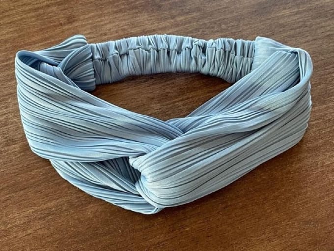 Sarlini Fashion Elastische haarband Bow | Denim Jeans Blauw