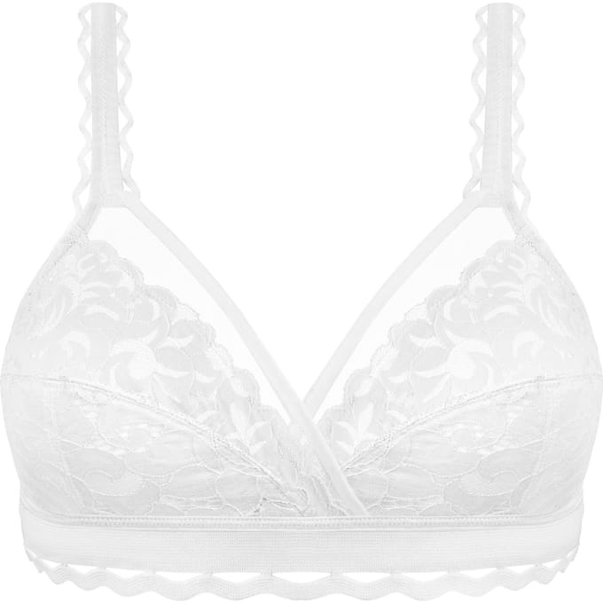 Playtex - Maat E95 - Classic Lace Support Recycled Dames Beha - Wit