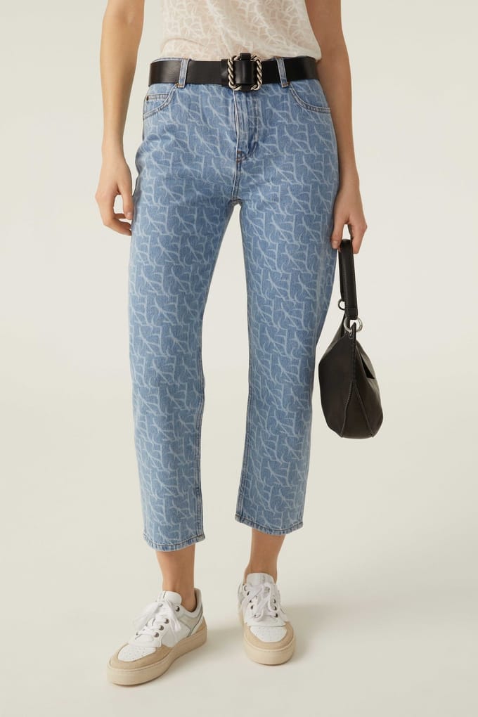 BA&SH Jeans Meva Lightusedblue Taglia: L | Pantaloni Outlet | Donna | Blu