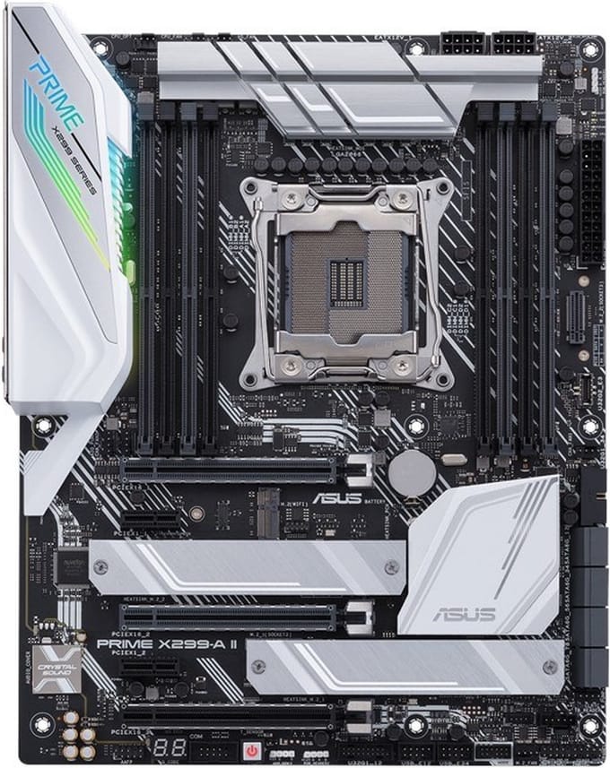 ASUS PRIME X299-A II Moederbord - Intel X299 - Intel LGA2066 socket - DDR4 RAM - ATX