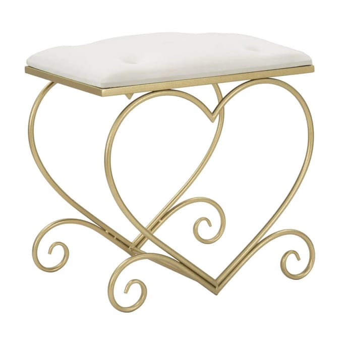 Kruk Heart Crema 50×37,5×51,5 cm