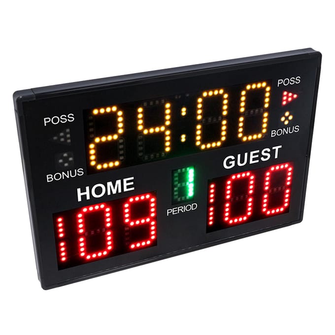 Digitaal Basketbal Scorebord 11 Cijfer LED Elektronisch Multisport Indoor Tafelmodel voor Spel Training black