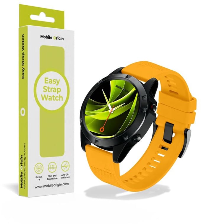Mobile Origin Easy Strap Watch 22mm Yellow