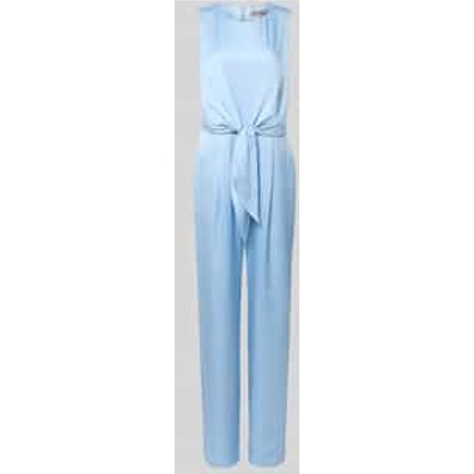 Jumpsuit van Satijn met Strikceintuur