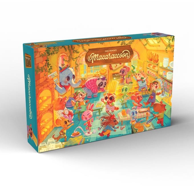 Macaraccoon - Een intens strategisch spel gewikkeld in een zoet jasje!