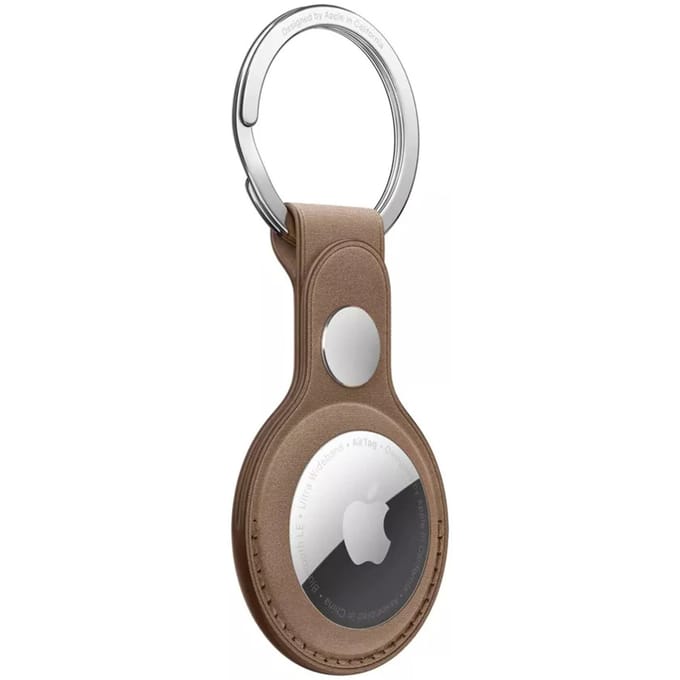 Apple sleutelhanger - AirTag - FineWoven Key Ring - Taupe