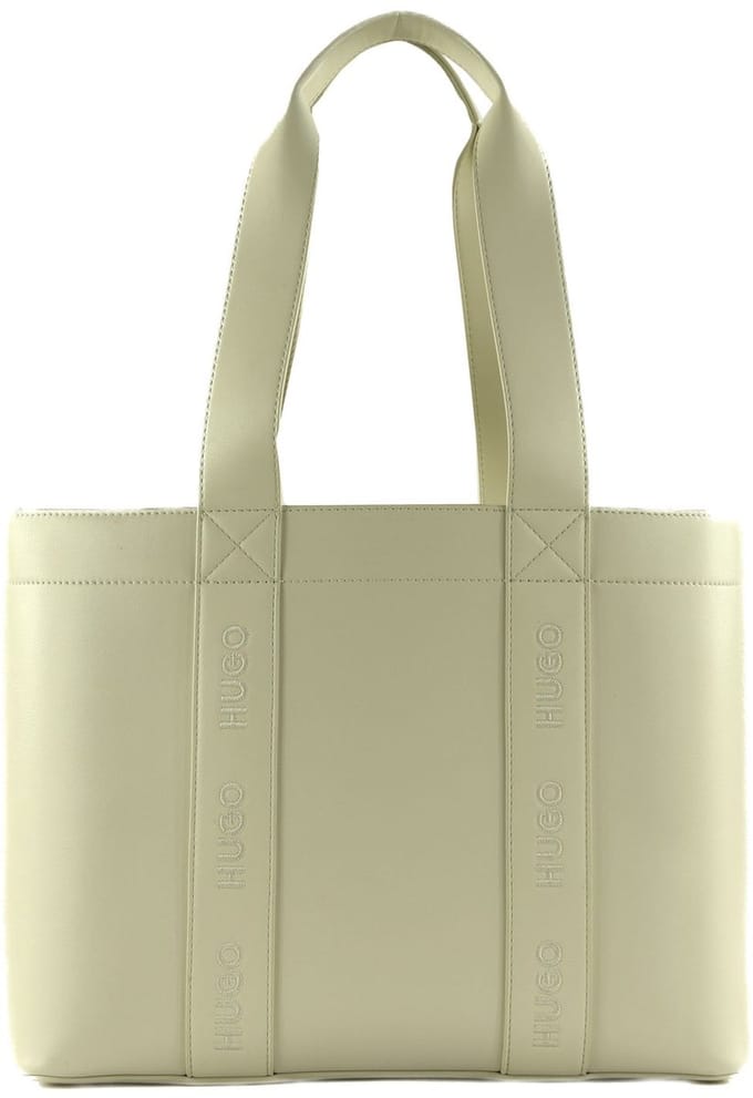 HUGO schoudertas Becky UP Tote Bag Open White crème
