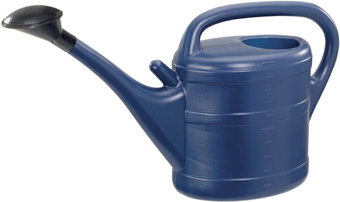 Kunststof Gieter 10 Liter met Douche en Lengtebeugel - Blauw