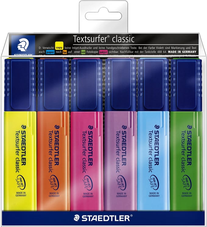 Markeerstift staedtler 364 textsurfer ass | 5 stuks