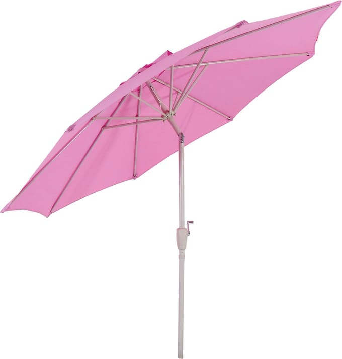 Parasol N19, tuinparasol, Ø 3m kantelbaar polyester/aluminium 5kg ~ lila